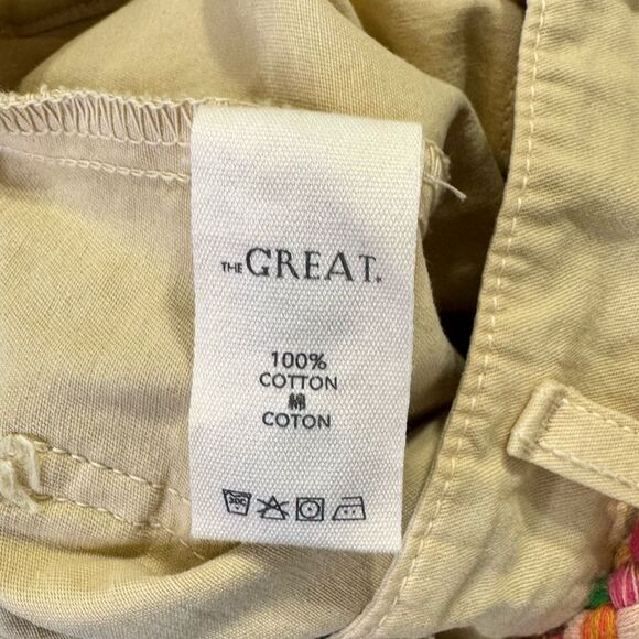 NEW The Great The Voyager Rope Belt Pant Khaki Rainbow Belt Size 28 - Picture 6 of 6
